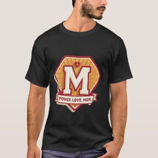 Mama On A Mission Shield Badge T-Shirt