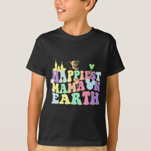 Mama On Earth Groovy Fun Mom Mommy Mother's Day  T-Shirt