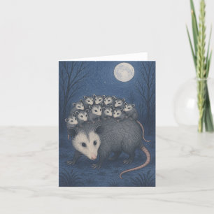 Mama Opossum                                      Thank You Card