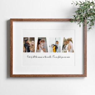 Mama Photo Collage Keepsake, Mother's Day Gift Poster