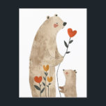 Mama Polar Bear& Cub Illustration Cute& Adorable Postcard<br><div class="desc">Embrace the warmth of maternal love with our Mama Polar Bear & Cub Illustration Cute Postcard. This delightful postcard features an endearing illustration of a mama polar bear snuggled up with her playful cub, capturing the tender bond between mother and child in the icy expanse of the Arctic. With charming...</div>