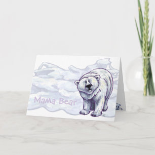 Mama Polar Bear Greeting Card