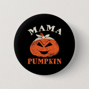 Mama Pumpkin Matching Family Halloween Thanksgivin 2 Inch Round Button
