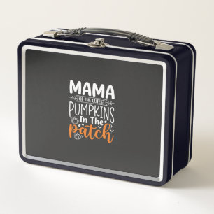 Mama Pumpkins Patch Halloween Design_1 Metal Lunch Box