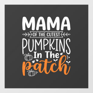 Mama Pumpkins Patch Halloween Design_1 Window Cling