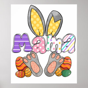 mama rabbit (2), retro, vintage poster