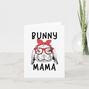 Mama Rabbit Mom Mother's Day Card