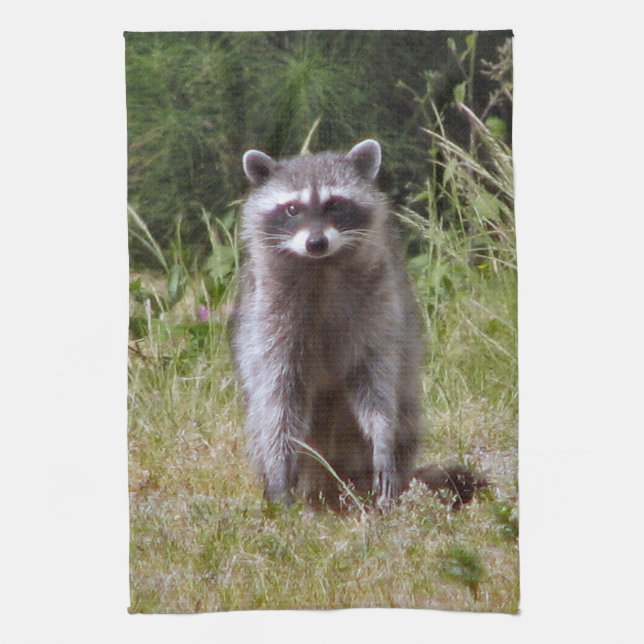 Mama Raccoon Kitchen Towel (Vertical)