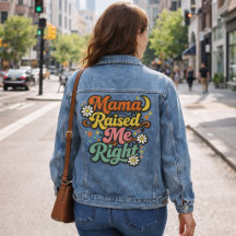 Mama Raised Me Right – Retro Groovy Typography
