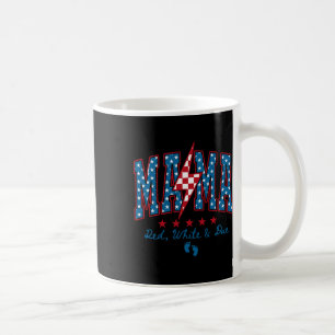 Mama Red White And Due 4th Of July Pregnancy Ba Coffee Mug