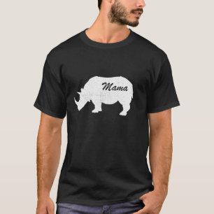 Mama Rhino Animal Tee Father Mother Day Cute Son D