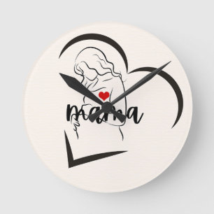 MAMA ROUND CLOCK