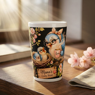 Mama’s Cozy Nest Black Latte Mug