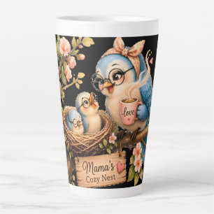 Mama’s Cozy Nest Black Latte Mug
