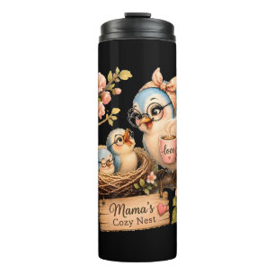 Mama’s Cozy Nest Black Thermal Tumbler