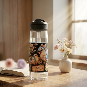 Mama’s Cozy Nest Black Water Bottle