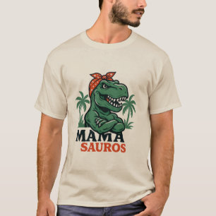 Mama Saurus Dino – Cool Dinosaur Mom Graphic Tee