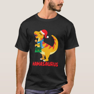 Mama Saurus Rex Matching Family Pajama Pj Christma T-Shirt