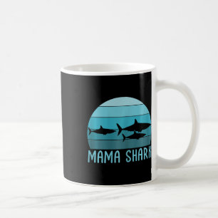 Mama Shark Mom Of 2 Mother's Day  Coffee Mug
