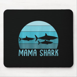 Mama Shark Mom Of 2 Mother's Day Mouse Pad
