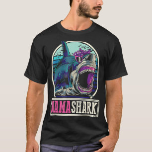 Mama Shark Ocean Mom Animal Sea Monster Mothers Da T-Shirt