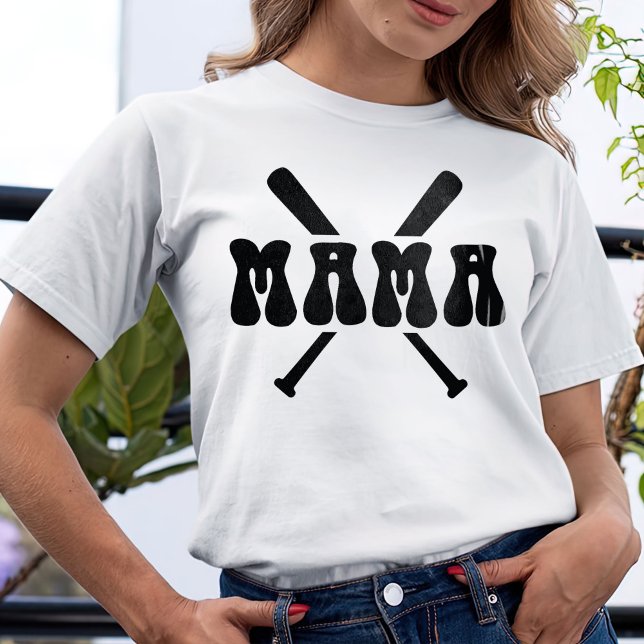 Mama Shirt, Baseball Gift For Mama T-Shirt (Creator Uploaded)