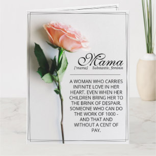 Mama - simply irreplaceable - Classic Card