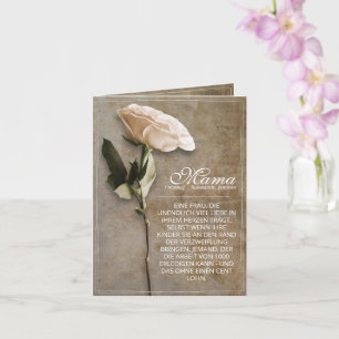 Mama - simply irreplaceable - vintage card
