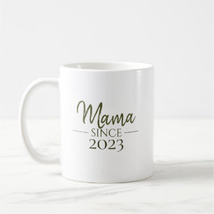 Mama Since Personalized Year Minimal Motherhood Coffee Mug