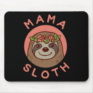 Mama Sloth Cute Gift For Mom From Son Daughter Mot Mouse Pad