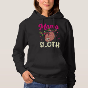 Mama Sloth Lazy Spirit Animal Mom Family Matching  Hoodie