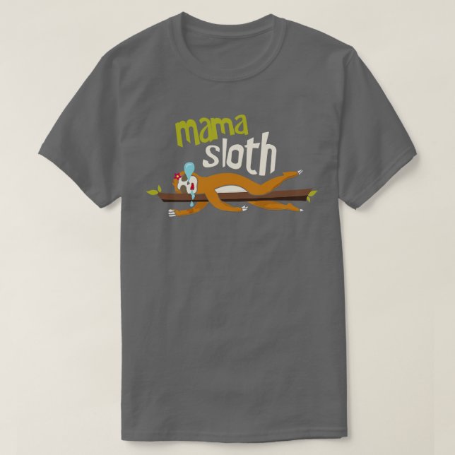 Mama Sloth T-Shirt (Design Front)