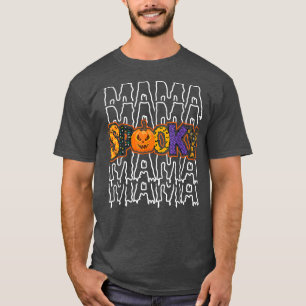 Mama Spooky Tee,Mommy Spooky Tee,Spooky Season Hal T-Shirt