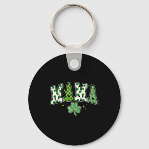 Mama st patricks day mom irish shamrock keychain
