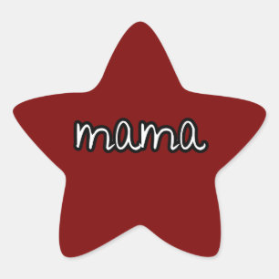 mama  star sticker