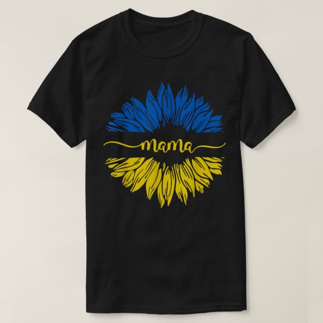 Mama Sunflower Love Peace Design  T-Shirt (Design Front)