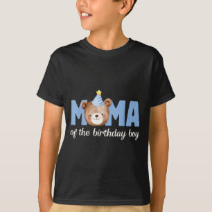 Mama teddy bear 1st birthday boy party family T-Shirt