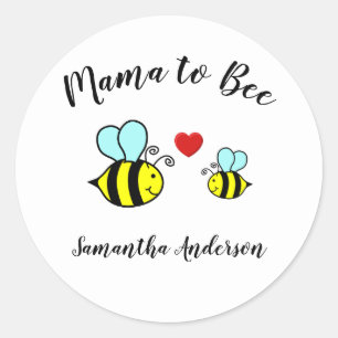 Mama to Bee - Autocollant rond