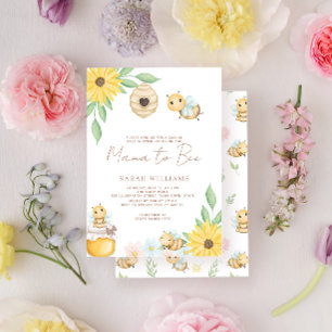 Mama to Bee Wildflower Baby Shower Invitation