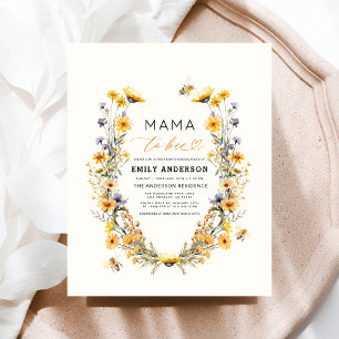 Mama to Bee Wildflower Gender Neutral Baby Shower Flyer