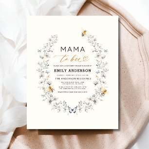 Mama to Bee Wildflower Gender Neutral Baby Shower Flyer