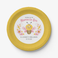 Mama to Bee Yellow Pink Baby Shower