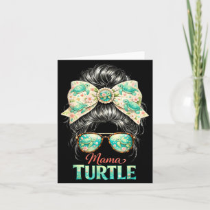 Mama Turtle Shirt Sea Life Summer Ocean Mom Gift Card