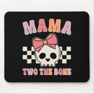 Mama Two The Bone Matching Family Birthday Kid Gir Mouse Pad