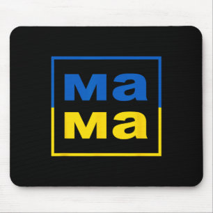 Mama Ukrainian Mom Flag Of Ukraine Proud Mother's Mouse Pad