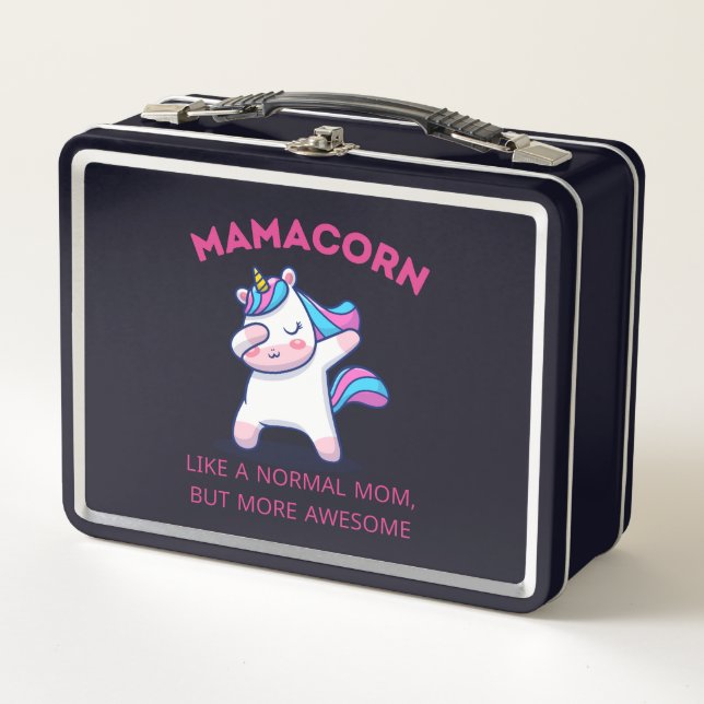 Mama Unicorn Fan Club     Metal Lunch Box (Front)