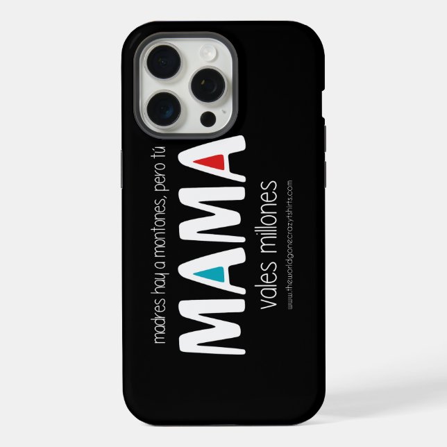 Mama vales millones iPhone case (Back)
