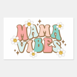 Mama Vibes with Daisies Sticker