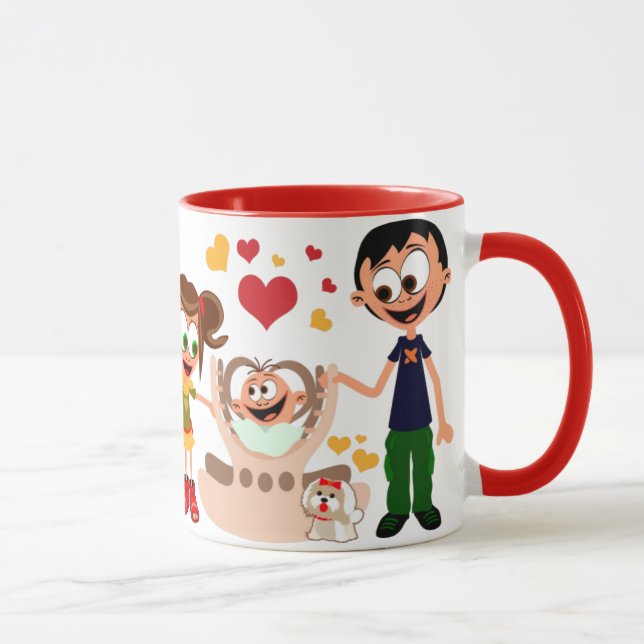 Mama voli bebu (Mommy Loves Baby) Mug 02 (Right)