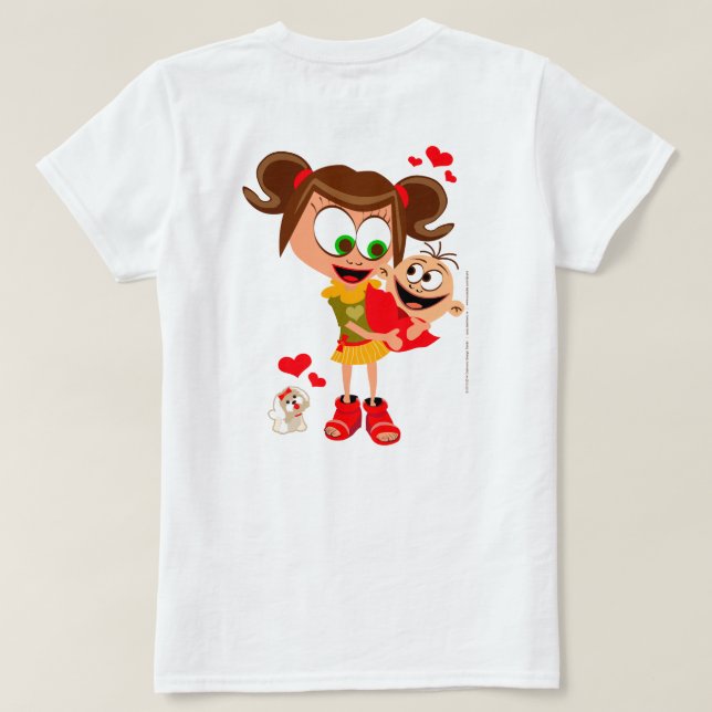 Mama Voli Bebu (Mommy Loves Baby) White 01 T-Shirt Zazzle